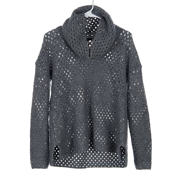 James Perse Gray Cowl Neck Sweater Wool Alpaca Size 2 (US Med) - Picture 2 of 9